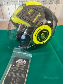 Casco moto Premier COOL RDY17, Nero/Fluo, M
