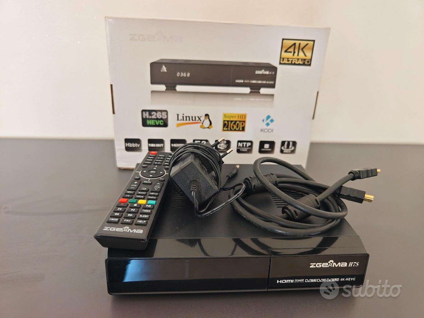 Decoder Zgemma H7S Combo Sat e Terrestre T2, IPTV - Audio/Video In ...