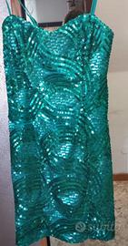 Abito cerimonia brillantinato