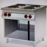 cucina professionale 4 piastre elettriche 