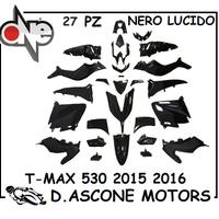 KIT CARENE NERO LUCIDO TMAX 530 2015 2016 27 PZ