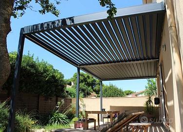Pergola bioclimatica addossata mt. 6x2,5  €8420