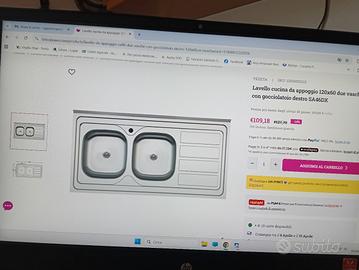 Lavandino NUOVO in acciaio 