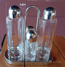 Alessi 5070 Sottsass set condimenti originale