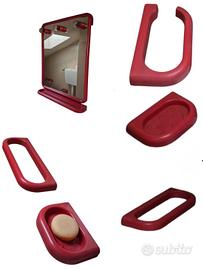 Set da bagno anni 70 plastica Vintage 