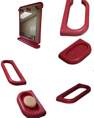 Set da bagno anni 70 plastica Vintage 