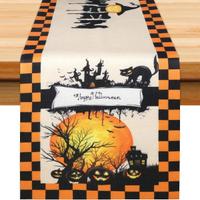 Runner da tavolo per Halloween 35x180cm zucche