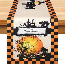 Runner da tavolo per Halloween 35x180cm zucche