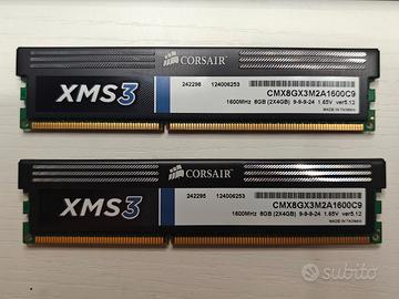 RAM Corsair XMS3 8GB DDR3 (2x4GB) 1600MHz CL9