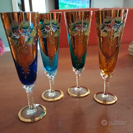 4 bicchieri vintage 