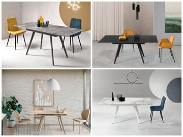 TAVOLO 80X120 ALLUNG.180 IKONE ORESTE MARMO 