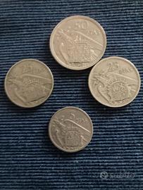 Pesetas Spagna 1957