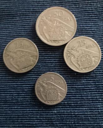 Pesetas Spagna 1957