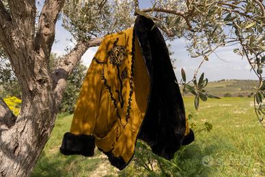 Giacca vintage italiana in shearling e suede