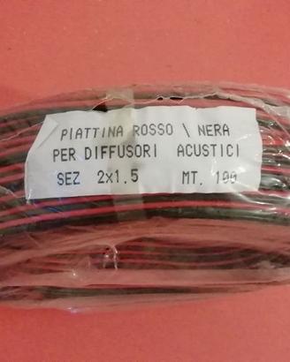 Cavo rosso/nero 2x1,5 mmq 100m
