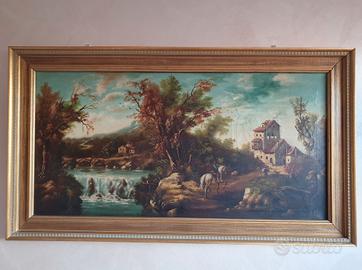 Quadro Vintage Paesaggio con Cornice - Van Arber 