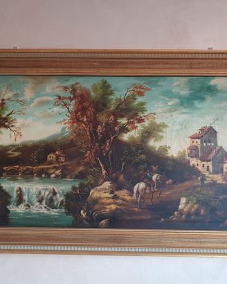 Quadro Vintage Paesaggio con Cornice - Van Arber 