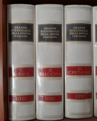 Grande dizionario della lingua italiana utet 22vol