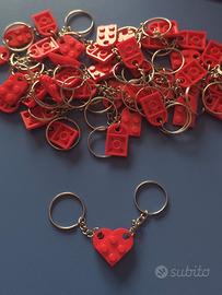 30 pezzi Lego per Portachiavi a Cuore