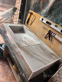 Lavandino effetto marmo