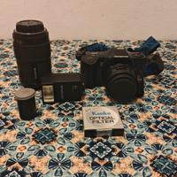 Set Vintage OLYMPUS OM-101 Power Focus + accessori