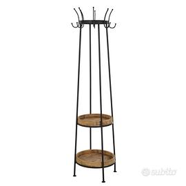 Appendiabiti in metallo e legno