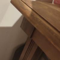 tavolo legno,robusto ,appoggia piedi 