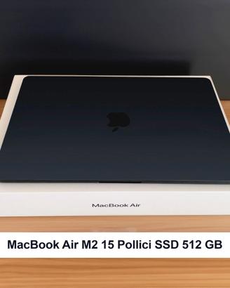 VENDUTO MacBook Air  M2 15'  512 GB