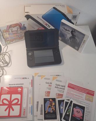 nintendo 3ds xl blue e nero