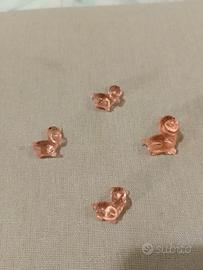 famiglia di ippopotamo arte di Murano 