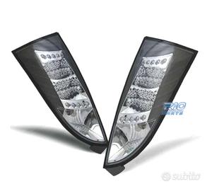 FANALI LED FORD FOCUS MK1 98-04 FONDO NERO CROMO