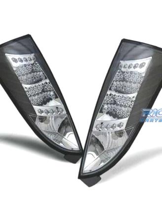 FANALI LED FORD FOCUS MK1 98-04 FONDO NERO CROMO