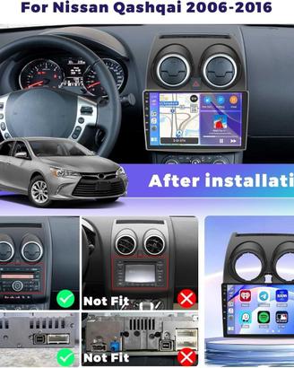 Android Auto, Apple CarPlay Nissan Qashqai2006-201