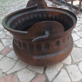 Vaso contenitore in rame 