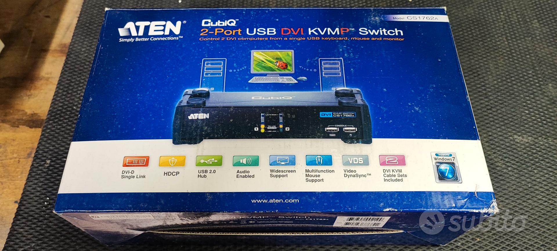 ATEN CS1762A Switch KVMP™ USB DVI/audio a 2 porte - Informatica In