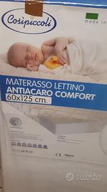 Materasso antiacaro per lettino