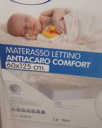 Materasso antiacaro per lettino