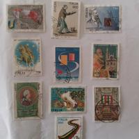 10 francobolli italiani usati del 1997