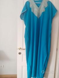 Caftano turchese originale egiziano