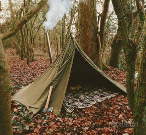 Tenda e poncho LAVVU MILITARE POLACCO x2