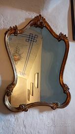 Specchio antico dorato