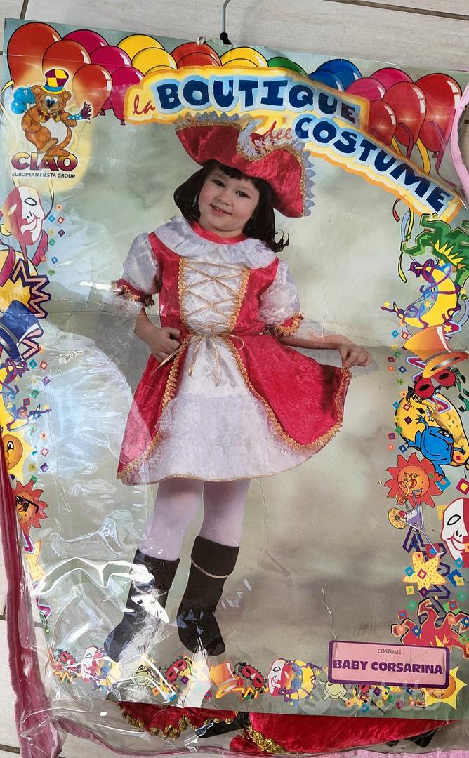 COSTUME Baby Corsarina carnevale Halloween bimba - Tutto per i