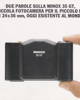 Minox 35 due brochure anni 80