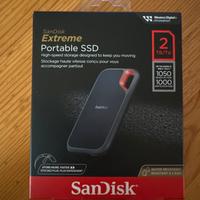 Hard disk ssd portatile SanDisk extreme 2TB