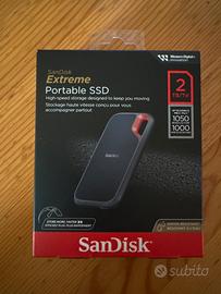 Hard disk ssd portatile SanDisk extreme 2TB