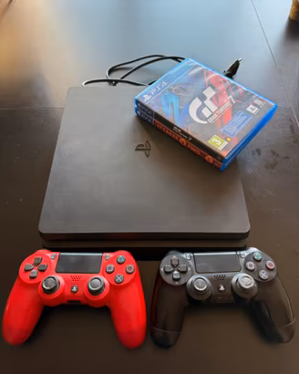 Playstation 4 500gb + 2 joystick + 2 games