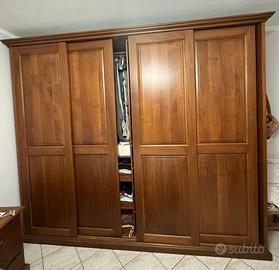 Camera da letto in noce italiano