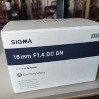 Sigma E-Mount 16 mm F1.4 DC DN Contemporary AF DC