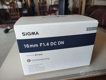 Sigma E-Mount 16 mm F1.4 DC DN Contemporary AF DC