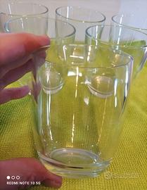 SET 6 Bicchieri Vetro cristallo rinforzato - NUOVI